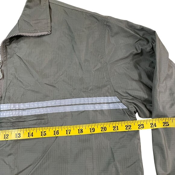 Old Navy Men's Green Nylon Pullover Windbreaker Jacket Size Medium Running Golf - Picture 3 of 5